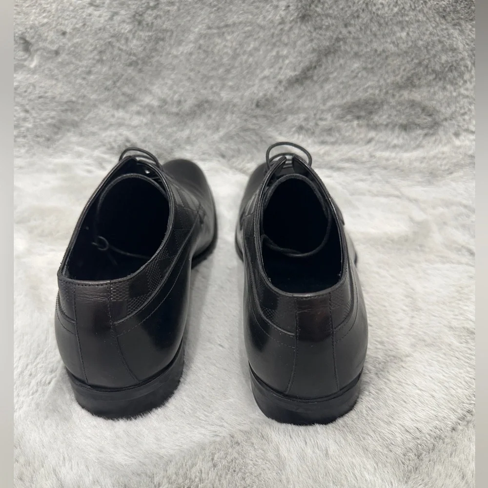 Louis Vuitton Derby Men's Black Leather Dress Shoes Size 6 1/2 - Picture 9 of 12